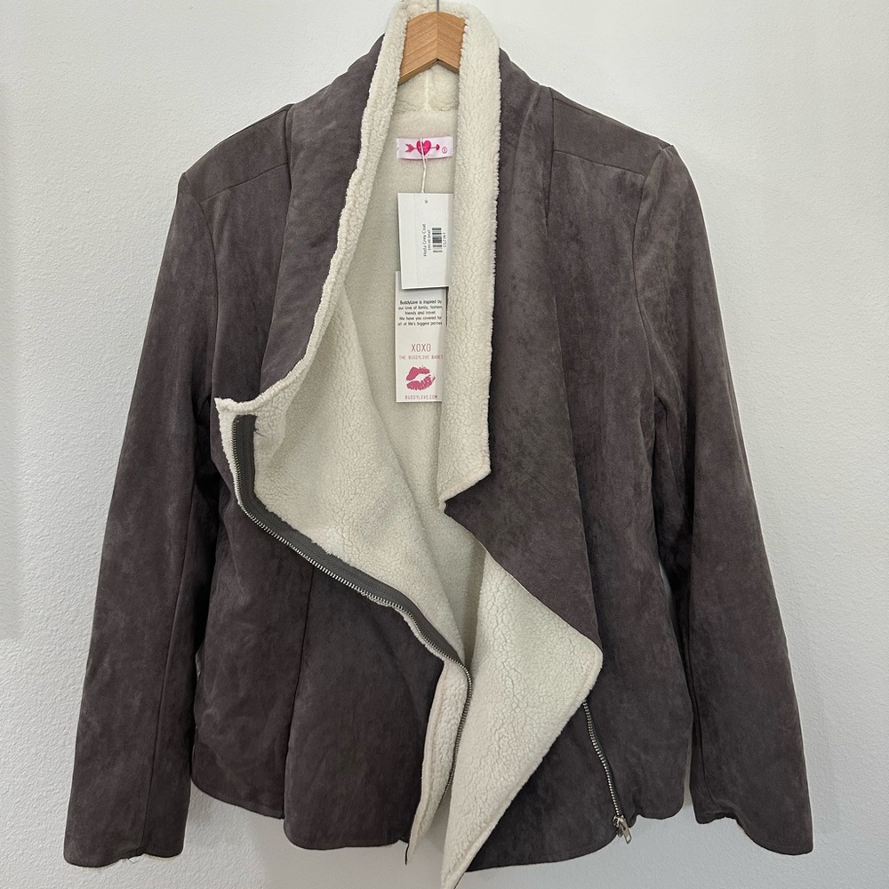 Fleece gray coat